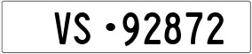 Trailer License Plate